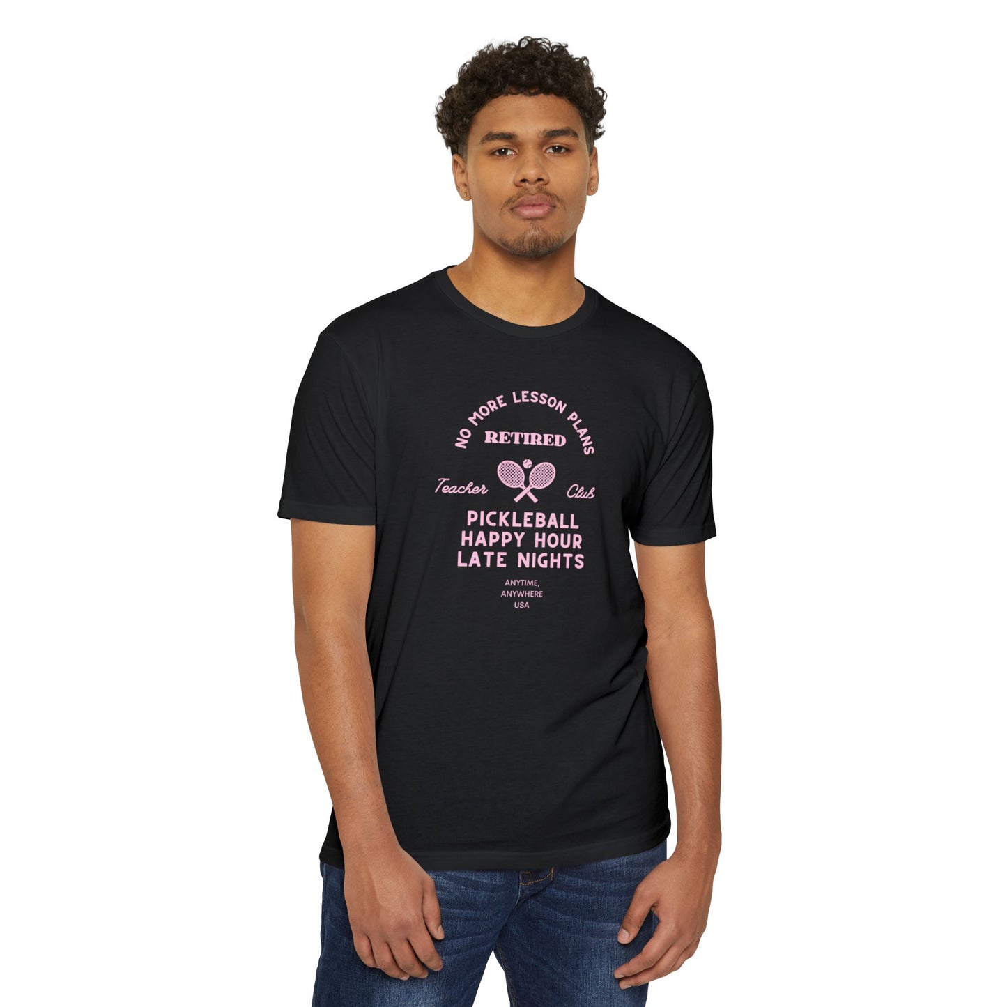 Pickleball Retired Tee — "No More Lesson Plans" Happy Hour & Late Nights Shirt