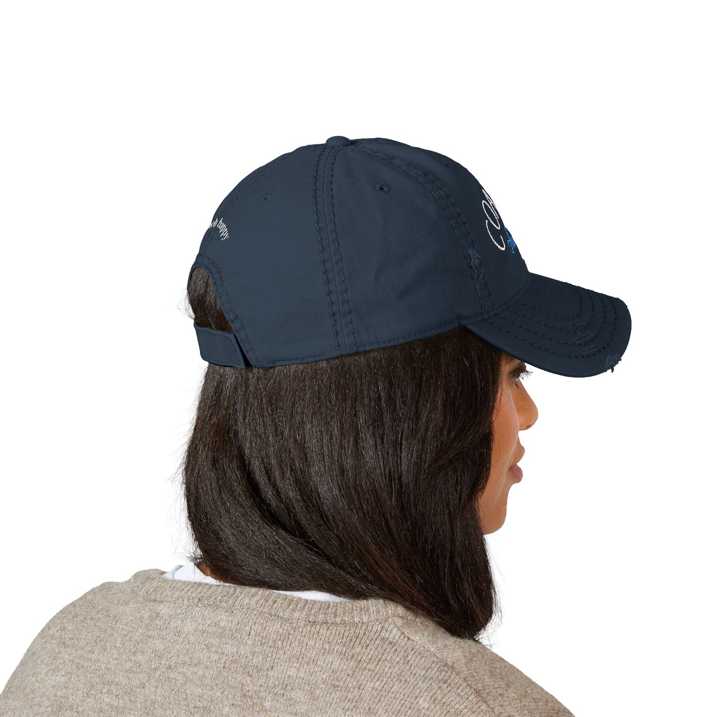Coastal Auntie Distressed Dad Hat