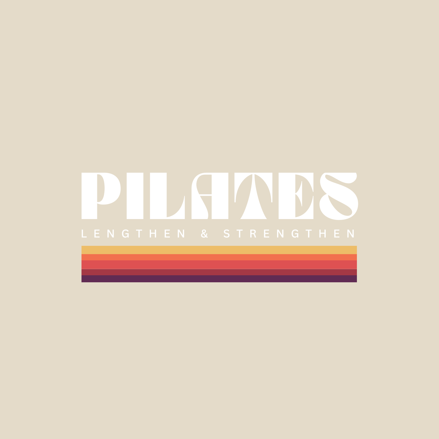 Pilates Retro Stripe Crewneck Sweatshirt