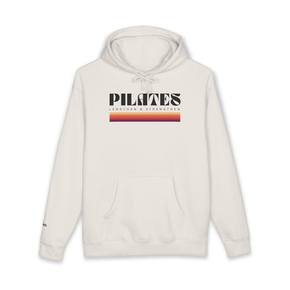 Pilates Retro Stripe Hoodie – Pilates Strength & Wellness Pullover