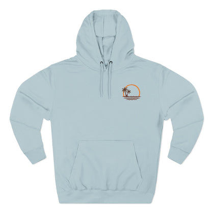 Beach Sunset Hoodie — Palm Tree Sunset Graphic Fleece Hoodie