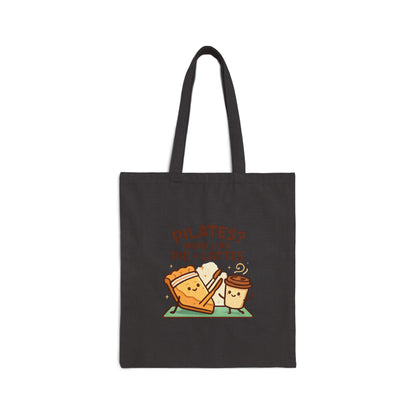 Pie & Lattes Cotton Canvas Tote Bag