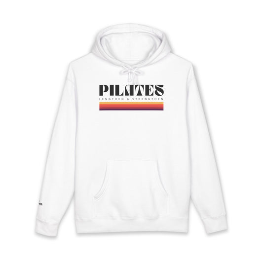 Pilates Retro Stripe Hoodie – Pilates Strength & Wellness Pullover
