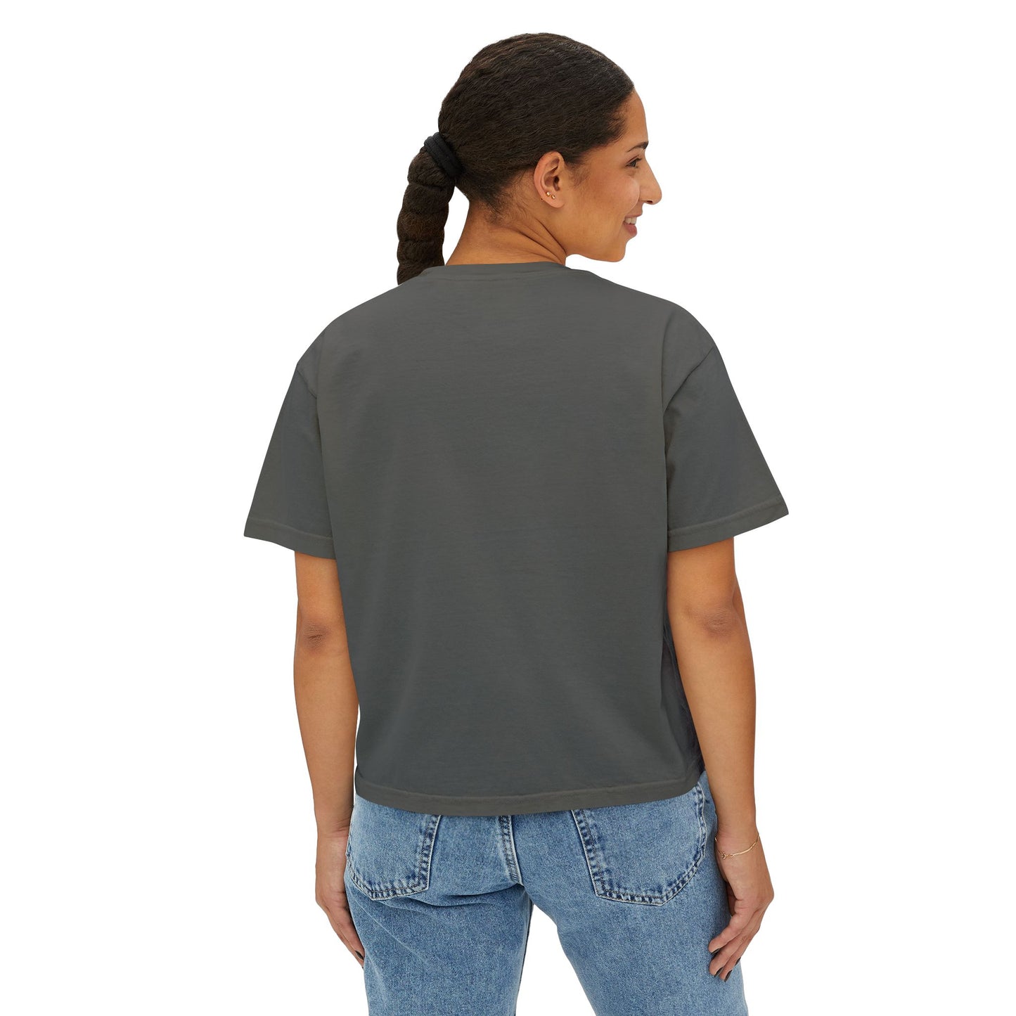 Boxy Tee — "I Hate It Here." Graphic Women's Shirt