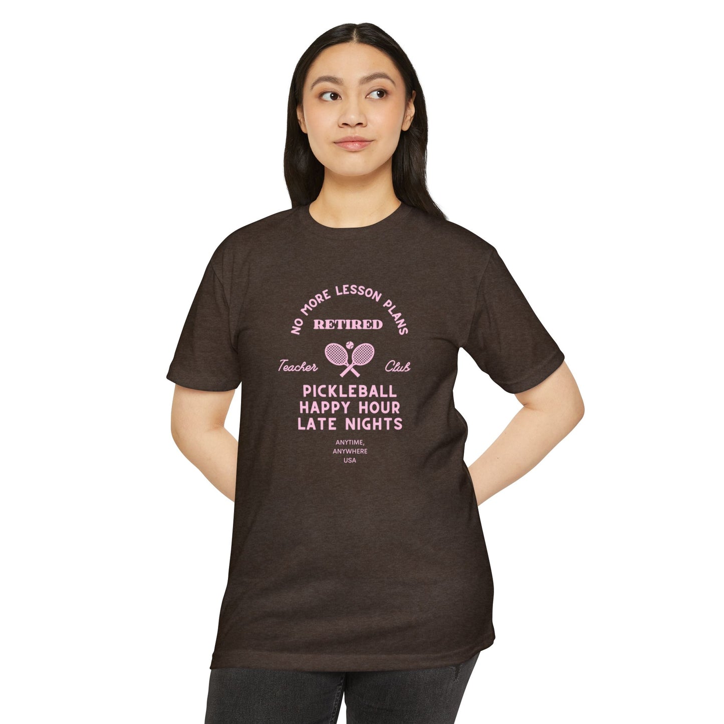 Pickleball Retired Tee — "No More Lesson Plans" Happy Hour & Late Nights Shirt
