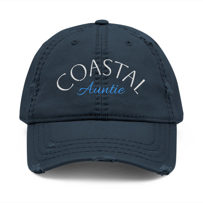 Coastal Auntie Distressed Dad Hat
