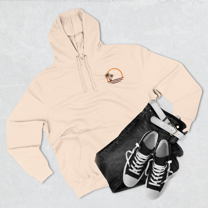 Beach Sunset Hoodie — Palm Tree Sunset Graphic Fleece Hoodie