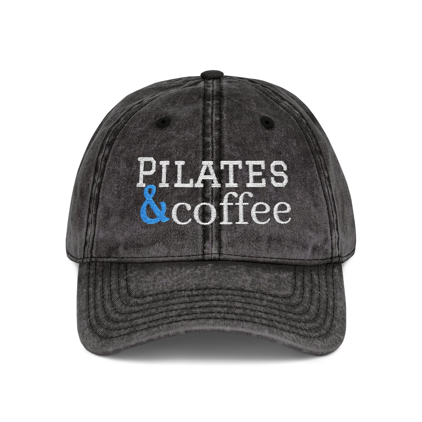 Pilates & Coffee Vintage Embroidered Cap