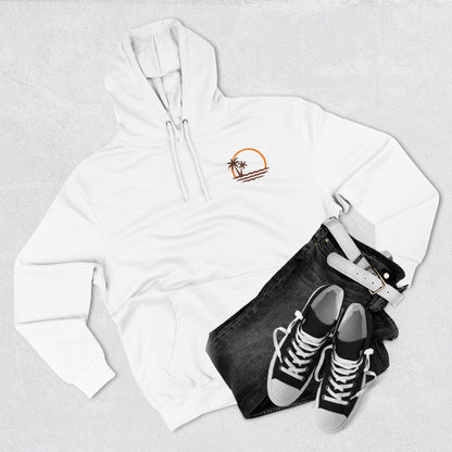 Beach Sunset Hoodie — Palm Tree Sunset Graphic Fleece Hoodie
