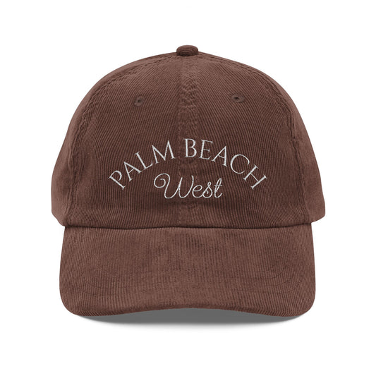 West Palm Beach Corduroy Baseball Cap