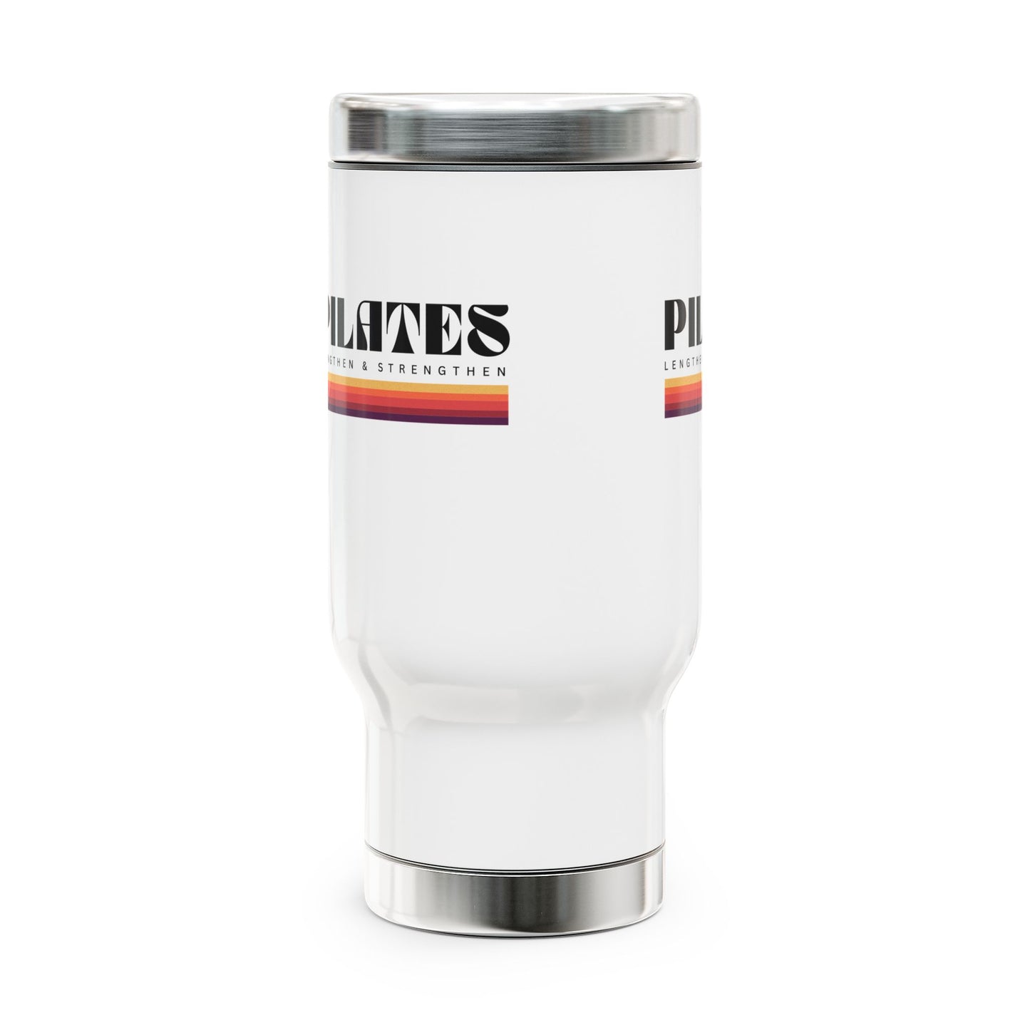 Travel Mug — Pilates! Stainless Steel 14oz Insulated Handle Mug