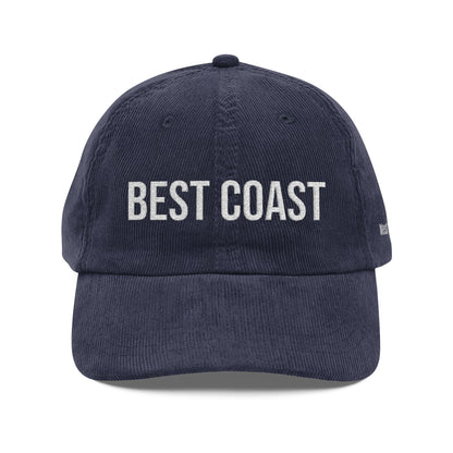 Best Coast Embroidered Corduroy Cap