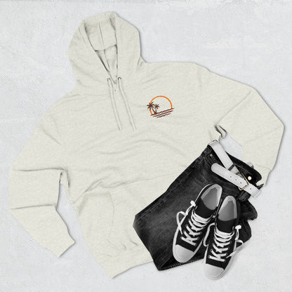 Beach Sunset Hoodie — Palm Tree Sunset Graphic Fleece Hoodie