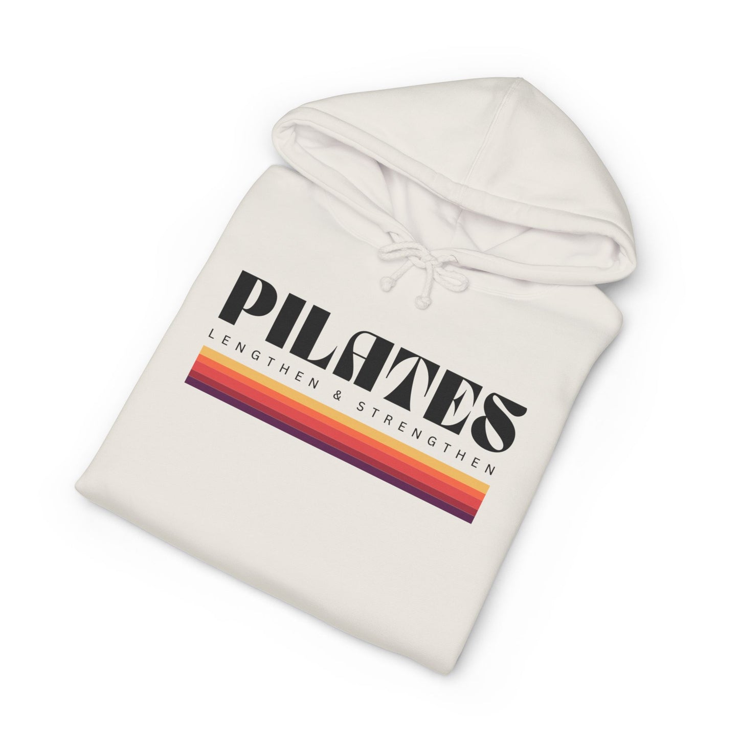 Pilates Retro Stripe Hoodie – Pilates Strength & Wellness Pullover