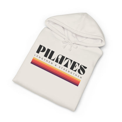 Pilates Retro Stripe Hoodie – Pilates Strength & Wellness Pullover
