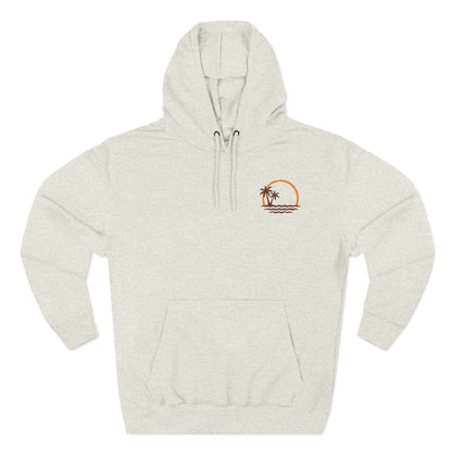 Beach Sunset Hoodie — Palm Tree Sunset Graphic Fleece Hoodie