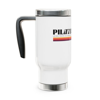 Travel Mug — Pilates! Stainless Steel 14oz Insulated Handle Mug