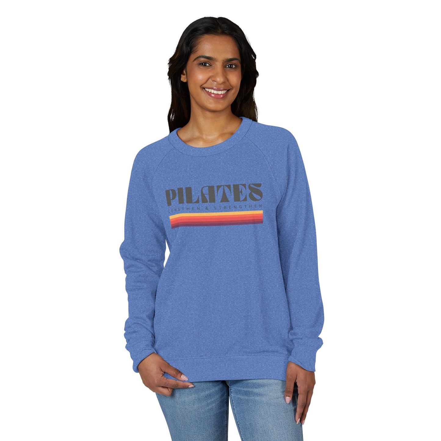 Pilates Retro Stripe Crewneck Sweatshirt