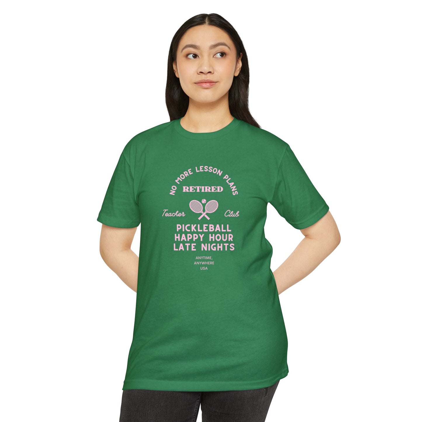 Pickleball Retired Tee — "No More Lesson Plans" Happy Hour & Late Nights Shirt