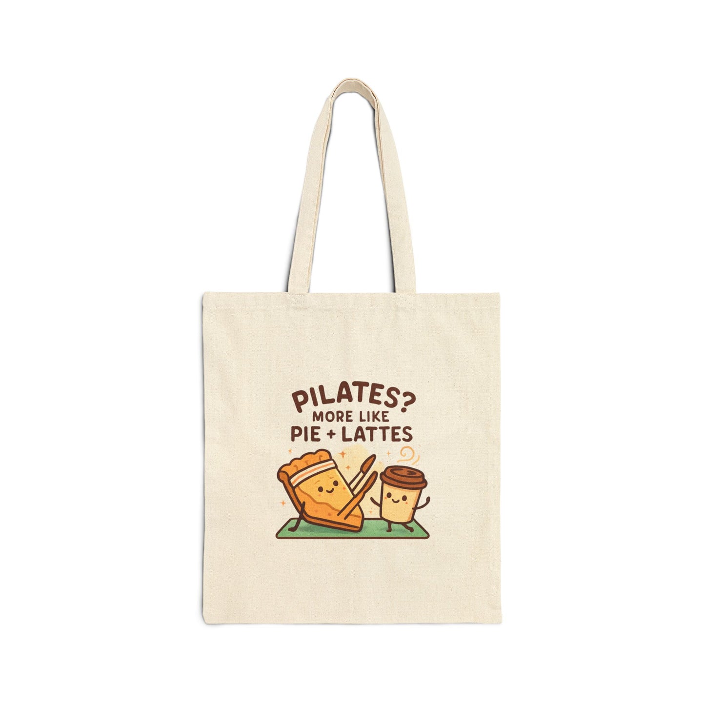 Pie & Lattes Cotton Canvas Tote Bag