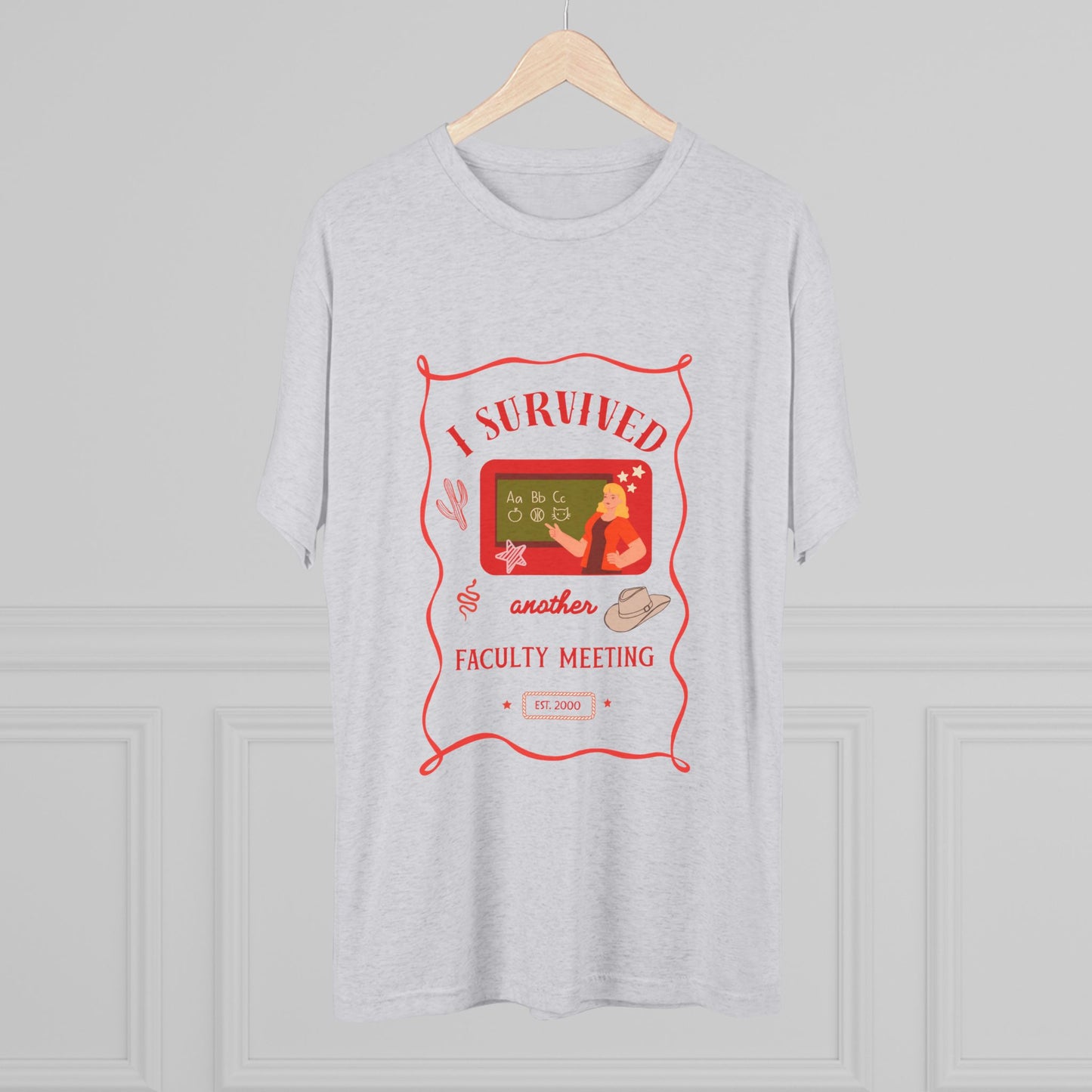 I Survived Another Faculty Meeting T-Shirt — Funny Teacher Gift