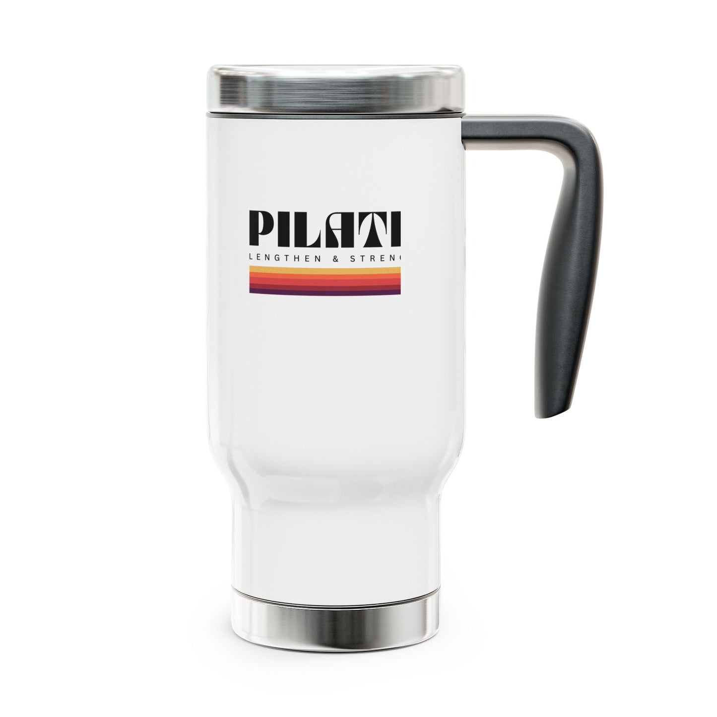 Travel Mug — Pilates! Stainless Steel 14oz Insulated Handle Mug
